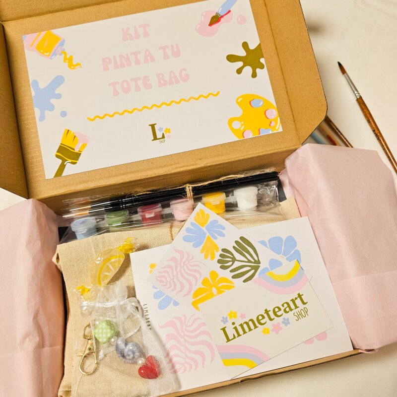 Kit Pinta tu Tote Bag – Kit creativo DIY para pintar en casa