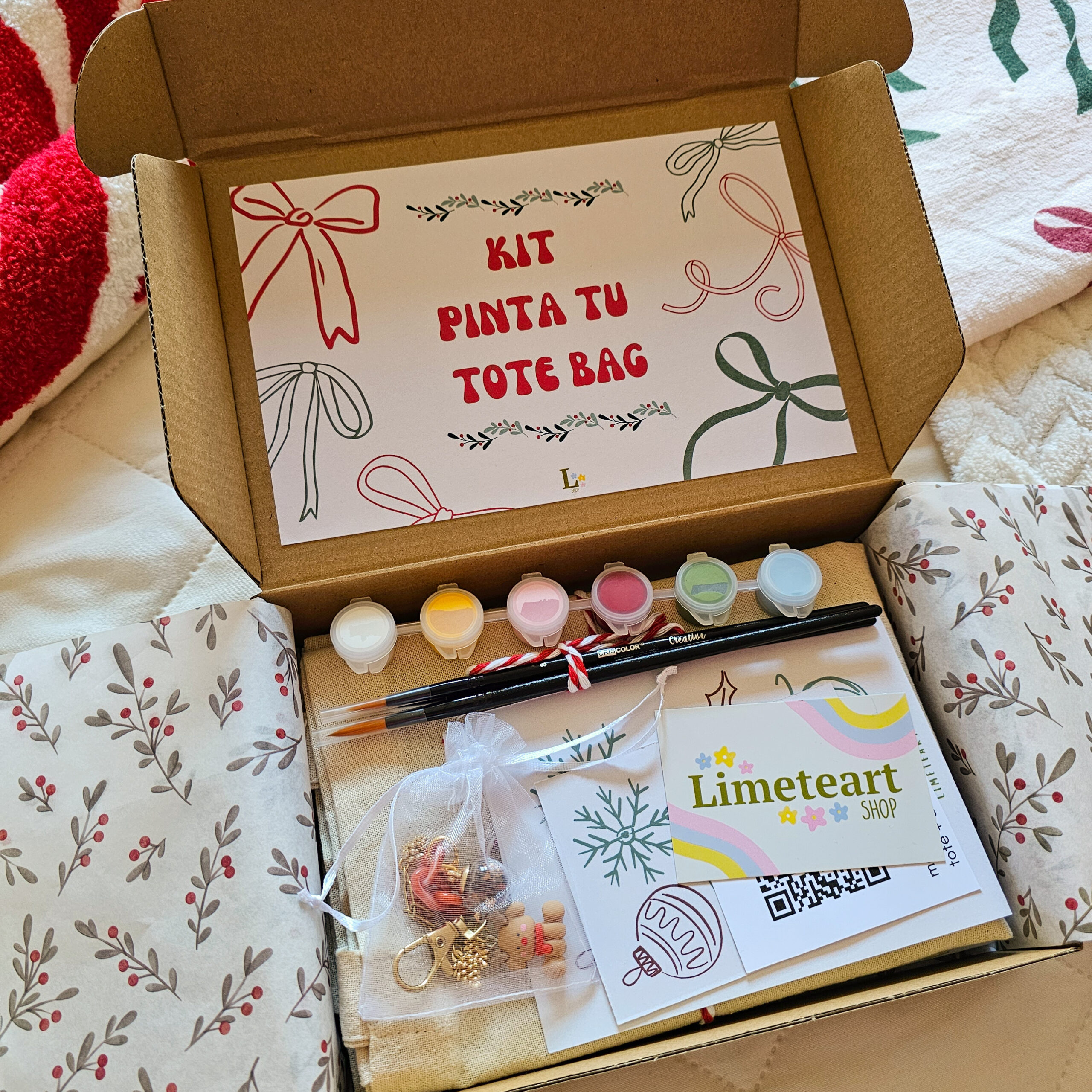 Kit Pinta tu Tote – Edición Navidad 🎄 (Limited Edition) - Imagen 7