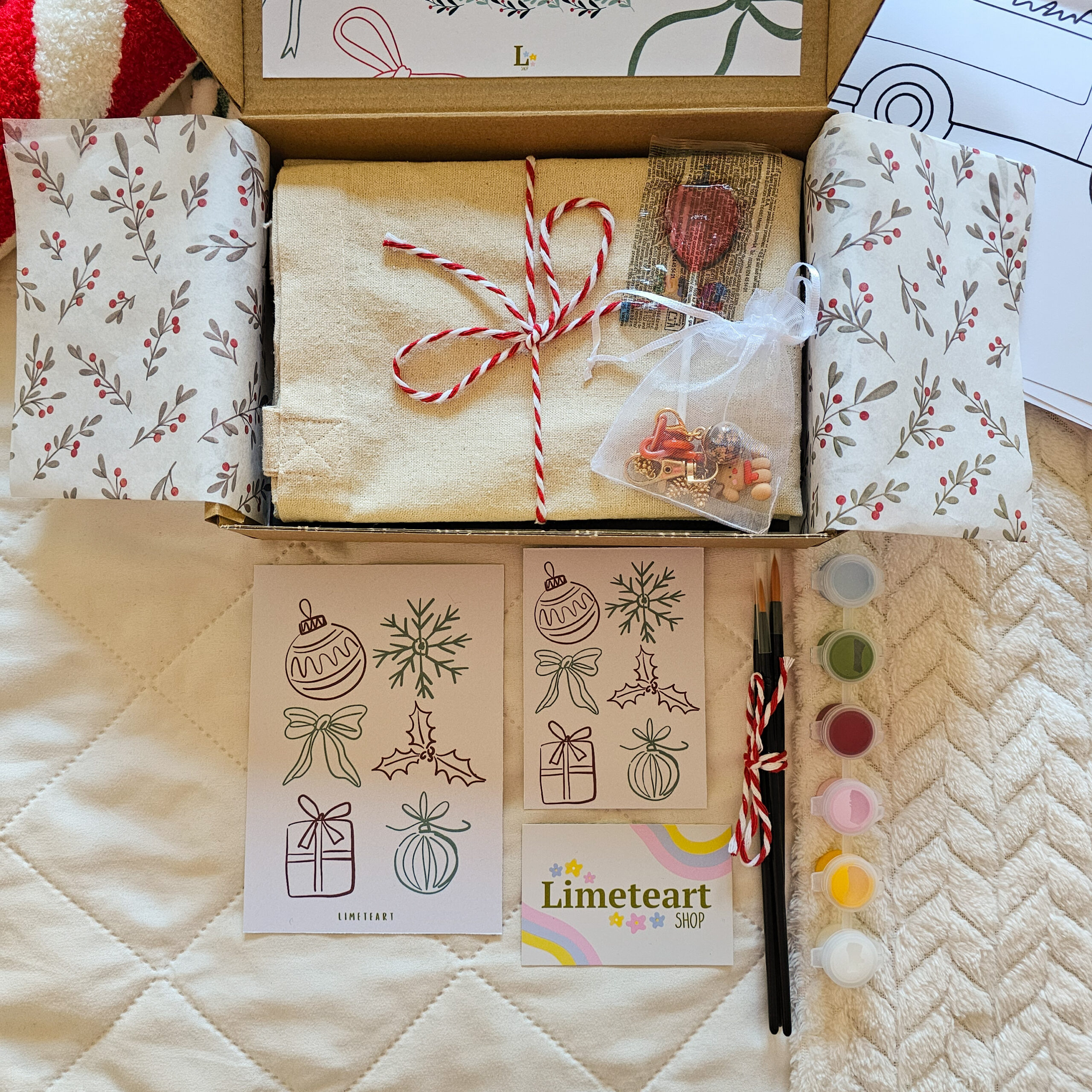 Kit Pinta tu Tote – Edición Navidad 🎄 (Limited Edition) - Imagen 5