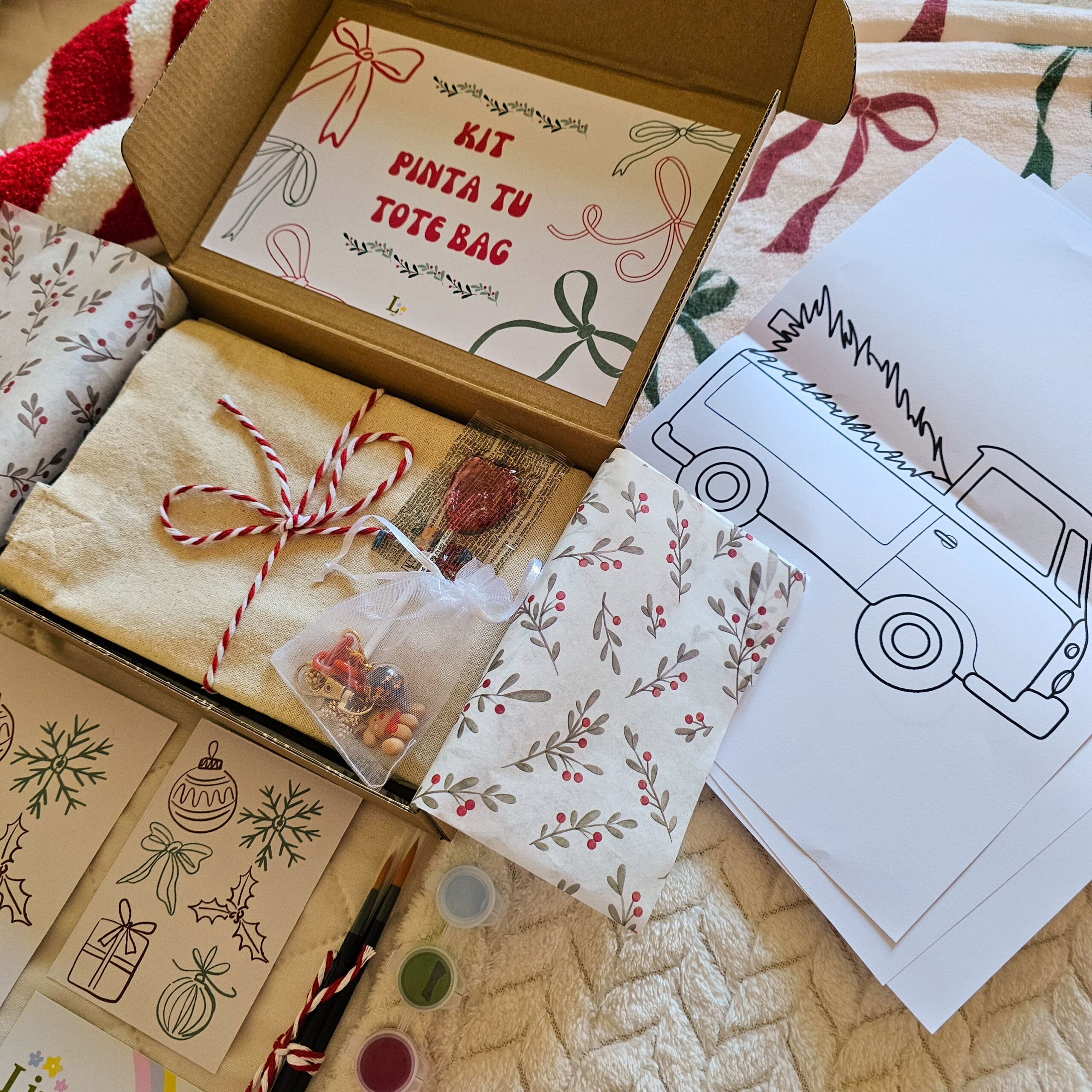 Kit Pinta tu Tote – Edición Navidad 🎄 (Limited Edition)