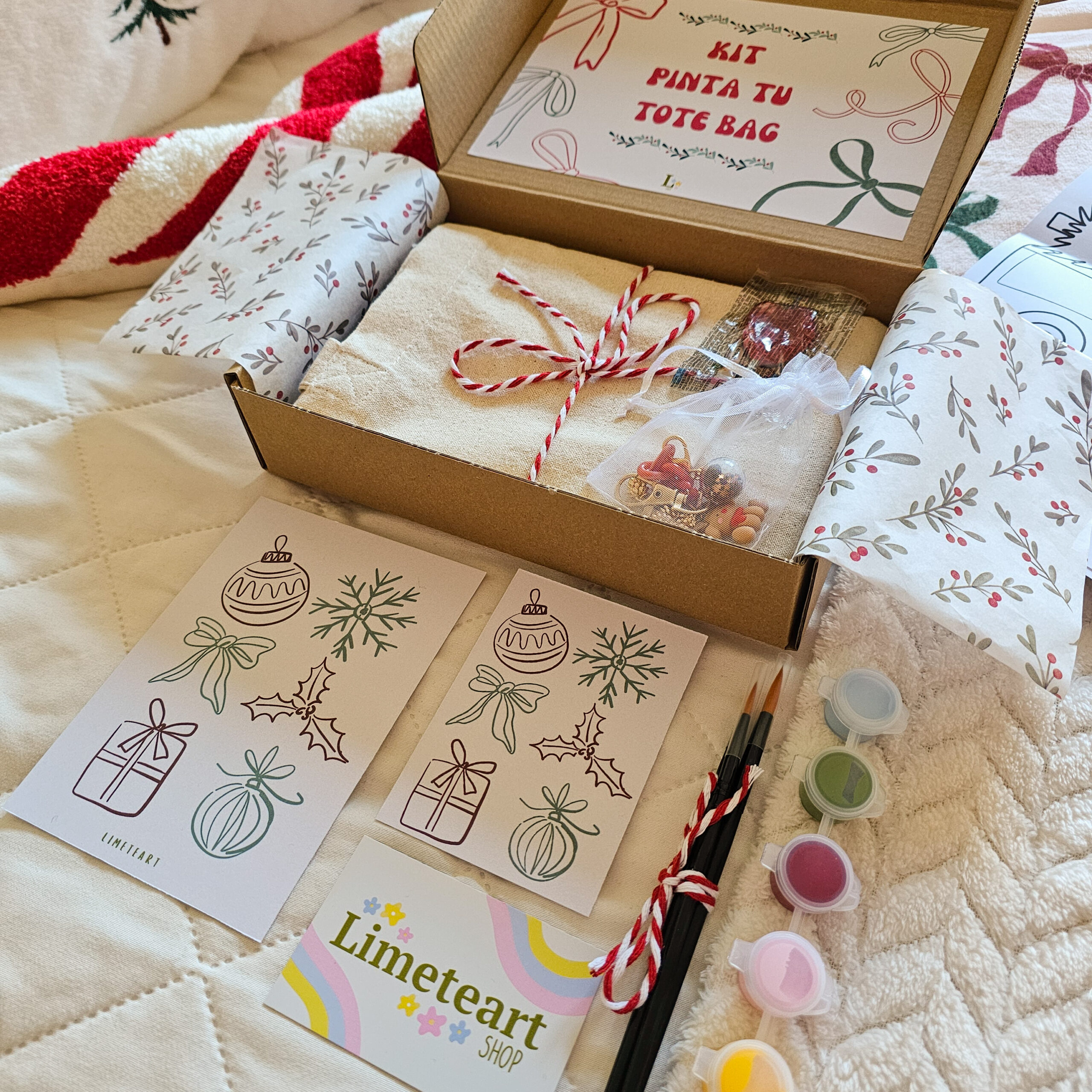 Kit Pinta tu Tote – Edición Navidad 🎄 (Limited Edition) - Imagen 3