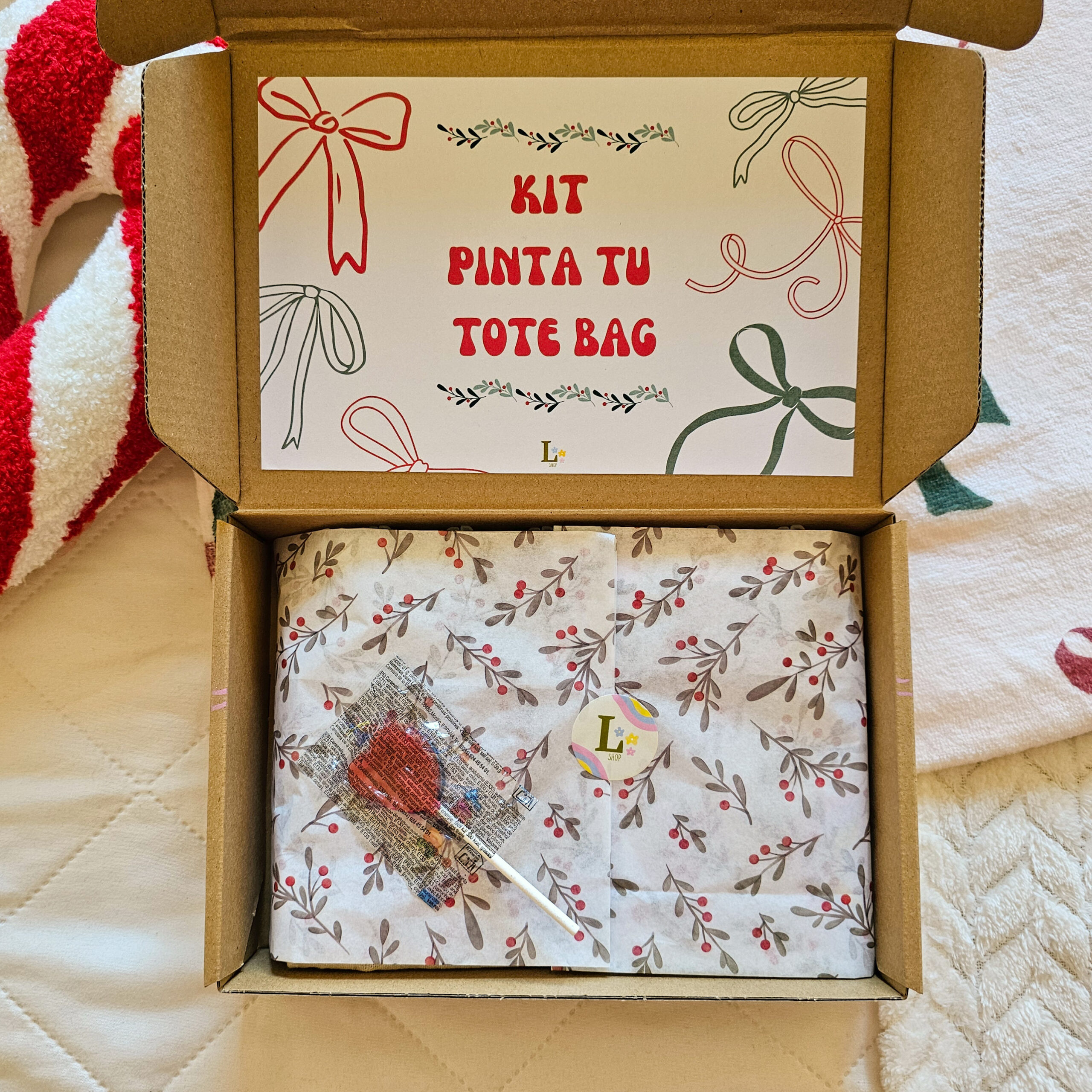 Kit Pinta tu Tote – Edición Navidad 🎄 (Limited Edition) - Imagen 2